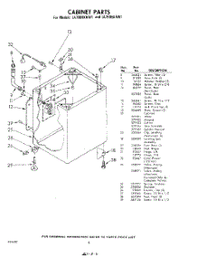 06 - Cabinet parts for Whirlpool Washer LA7805XKW1 / from AppliancePartsPros.com
