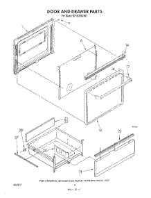 05 - Door And Drawer parts for Whirlpool Range RF3620XVN0 / from AppliancePartsPros.com
