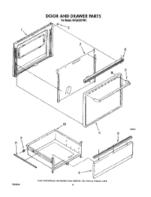 04 - Door And Drawer, Lit / Optional parts for Whirlpool Range RF3620XVN2 / from AppliancePartsPros.com