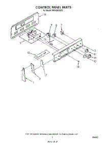 03 - Control Panel parts for Whirlpool Range RF3620XVN3 / from AppliancePartsPros.com