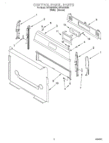 02 - Control Panel parts for Whirlpool Range SF315PEEN0 / from AppliancePartsPros.com
