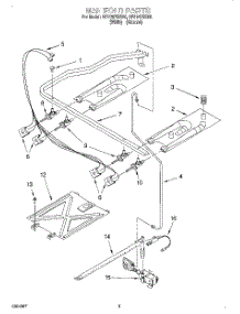 03 - Manifold parts for Whirlpool Range SF315PEEN0 / from AppliancePartsPros.com