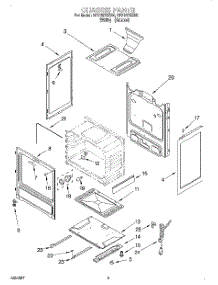 04 - Chassis parts for Whirlpool Range SF315PEEN0 / from AppliancePartsPros.com