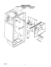 03 - Liner parts for Whirlpool Refrigerator RT20AKXAL00 / from AppliancePartsPros.com