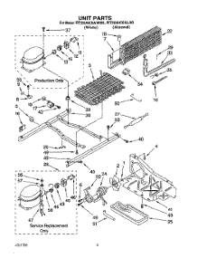 07 - Unit parts for Whirlpool Refrigerator RT20AKXAL00 / from AppliancePartsPros.com