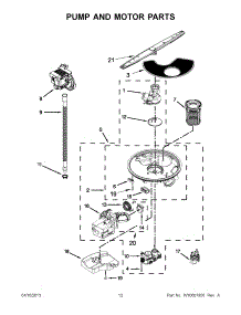06 - Pump And Motor Parts parts for Whirlpool Dishwasher WDT790SAYM2 / from AppliancePartsPros.com