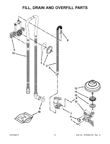 04 - Fill, Drain And Overfill Parts parts for Whirlpool Dishwasher WDT910SAYE2 / from AppliancePartsPros.com