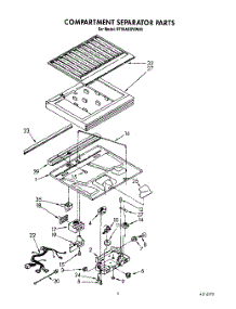 03 - Compartment Separator parts for Whirlpool Refrigerator RT20AKXWL00 / from AppliancePartsPros.com
