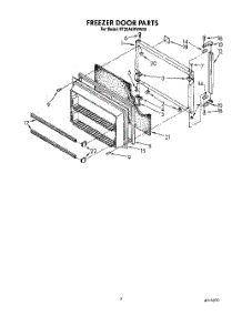 05 - Freezer Door parts for Whirlpool Refrigerator RT20AKXWL00 / from AppliancePartsPros.com