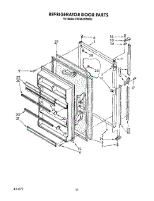 07 - Refrigerator Door, Lit / Optional parts for Whirlpool Refrigerator RT20AKXWL00 / from AppliancePartsPros.com