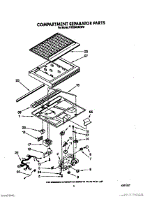 04 - Compartment Separator parts for Whirlpool Refrigerator RT20AKXXL01 / from AppliancePartsPros.com
