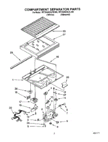 04 - Compartment Separator parts for Whirlpool Refrigerator RT20AKXZL00 / from AppliancePartsPros.com
