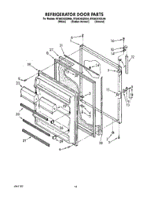 08 - Refrigerator Door, Lit / Optional parts for Whirlpool Refrigerator RT20CKXZL00 / from AppliancePartsPros.com
