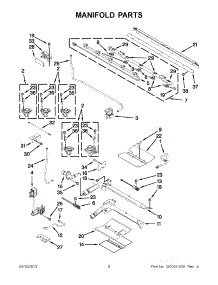 03 - Manifold Parts parts for Whirlpool Range WGG755S0BE00 / from AppliancePartsPros.com