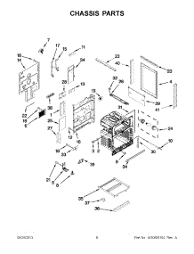 03 - Chassis Parts parts for Whirlpool Range WGI925C0BS00 / from AppliancePartsPros.com