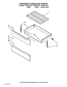 04 - Drawer & Broiler Parts parts for Whirlpool Range YWFE361LVS1 / from AppliancePartsPros.com