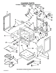 03 - Chassis Parts parts for Whirlpool Range YWFE381LVS1 / from AppliancePartsPros.com