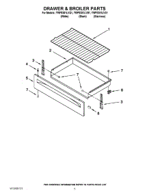 04 - Drawer & Broiler Parts parts for Whirlpool Range YWFE381LVS1 / from AppliancePartsPros.com