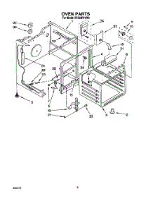 06 - Oven parts for Whirlpool Range RF364PXYN0 / from AppliancePartsPros.com