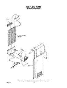 11 - Air Flow parts for Kitchenaid Refrigerator KSRS22DWAL02 / from AppliancePartsPros.com