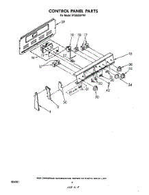 03 - Control Panel parts for Whirlpool Range RF365BXPN1 / from AppliancePartsPros.com