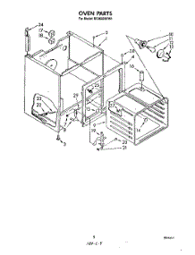 04 - Oven parts for Whirlpool Range RF365BXPN1 / from AppliancePartsPros.com