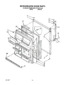 06 - Refrigerator Door parts for Whirlpool Refrigerator RT25BKXAL00 / from AppliancePartsPros.com