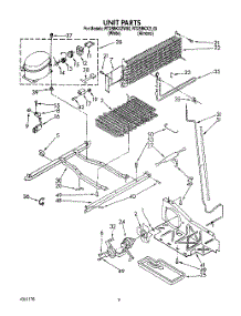05 - Unit parts for Whirlpool Refrigerator RT25BKXZL00 / from AppliancePartsPros.com