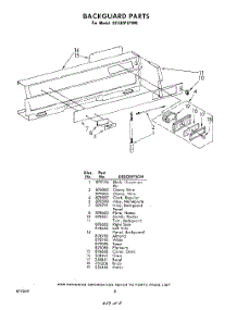 08 - Back Guard parts for Whirlpool Range SF330PEPW0 / from AppliancePartsPros.com