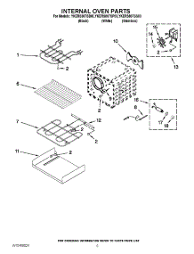 06 - Internal Oven Parts parts for Whirlpool Range YKERS807SB03 / from AppliancePartsPros.com