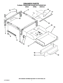04 - Drawer Parts parts for Whirlpool Range YKERS807SS03 / from AppliancePartsPros.com