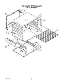 06 - Internal Oven parts for Whirlpool Range SF330PEWN3 / from AppliancePartsPros.com