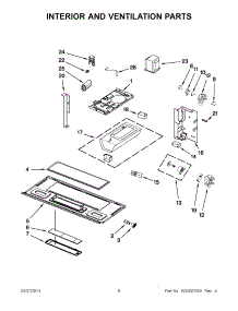 03 - Interior And Ventilation Parts parts for Whirlpool Microwave YWMH2205XVQ3 / from AppliancePartsPros.com