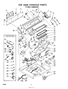 02 - Top And Console parts for Whirlpool Washer LA9800XKW0 / from AppliancePartsPros.com