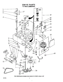 04 - Drive parts for Whirlpool Washer LA9800XKW0 / from AppliancePartsPros.com
