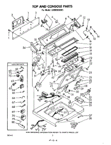 02 - Top And Console parts for Whirlpool Washer LA9800XKW3 / from AppliancePartsPros.com