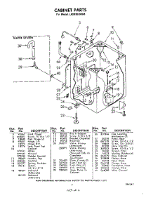06 - Cabinet parts for Whirlpool Washer LA9800XKW4 / from AppliancePartsPros.com