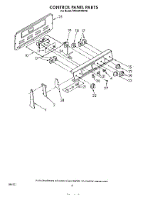 03 - Control parts for Whirlpool Range RF365PXWN0 / from AppliancePartsPros.com