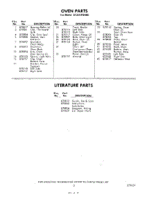 03 - Literature parts for Whirlpool Range SF331PSKN0 / from AppliancePartsPros.com