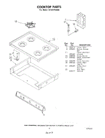 09 - Cook Top parts for Whirlpool Range SF331PSKN0 / from AppliancePartsPros.com