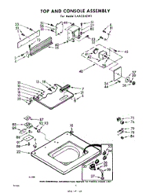 04 - Top And Console parts for Whirlpool Washer LAA3340W1 / from AppliancePartsPros.com