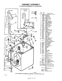 02 - Cabinet parts for Whirlpool Washer LAA4000W0 / from AppliancePartsPros.com
