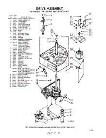 03 - Drive parts for Whirlpool Washer LAA4000W0 / from AppliancePartsPros.com