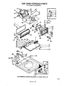 04 - Top And Console parts for Whirlpool Washer LAA5000W0 / from AppliancePartsPros.com