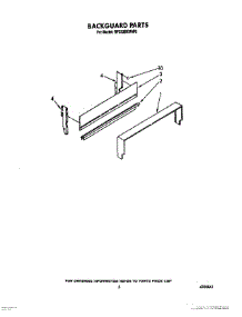 04 - Backguard parts for Whirlpool Range SF332BEWN0 / from AppliancePartsPros.com