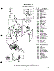 03 - Drive parts for Whirlpool Washer LAA5000W1 / from AppliancePartsPros.com