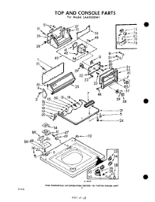 04 - Top And Console parts for Whirlpool Washer LAA5000W1 / from AppliancePartsPros.com