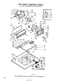 04 - Top And Console parts for Whirlpool Washer LAA5300W0 / from AppliancePartsPros.com