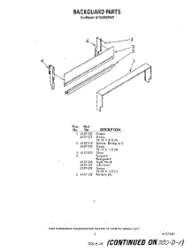 05 - Back Guard parts for Whirlpool Range SF332BSRW0 / from AppliancePartsPros.com