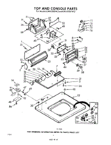 04 - Top And Console parts for Whirlpool Washer LAA5300W2 / from AppliancePartsPros.com